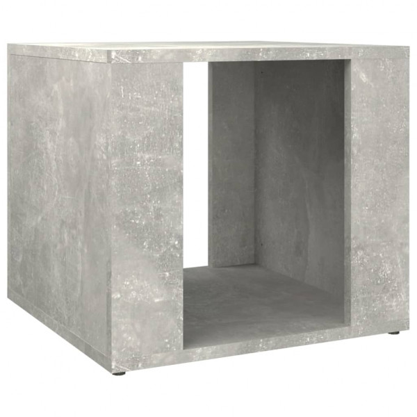 Mesita de noche madera contrachapada gris hormigón 41x40x36 cm M 2