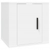 Mueble para TV de pared blanco 40x34.5x40 cm 2