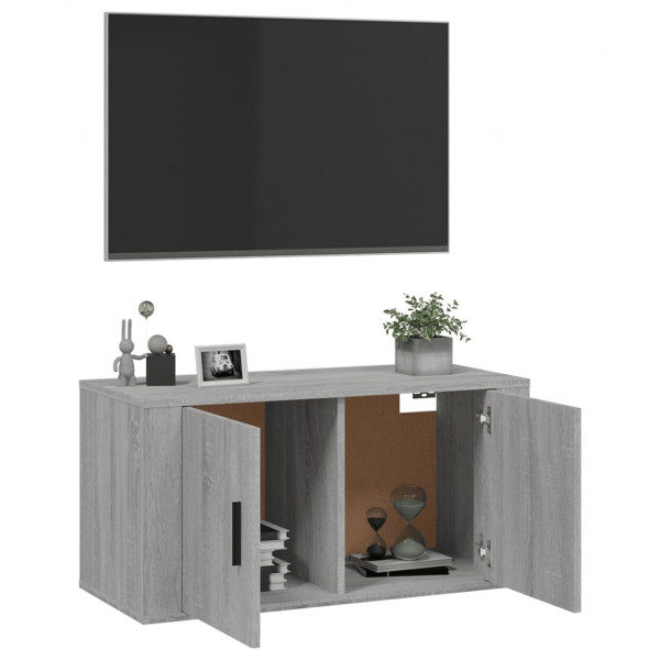 Mueble para TV de pared gris Sonoma 80x34.5x40 cm M 5