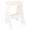 Bancos 2 pcs 40x40x60 cm pinho maciço branco 5