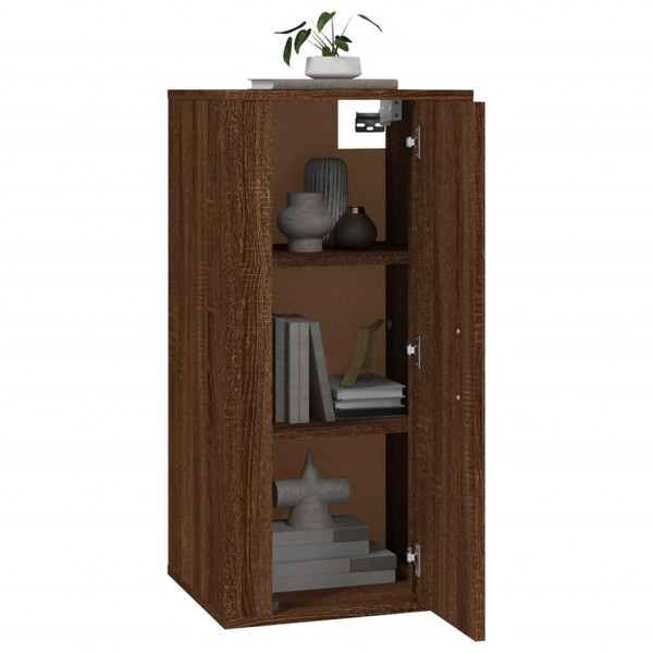 Mueble para TV de pared roble marrón 40x34.5x80 cm M 3