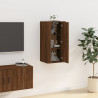 Mueble para TV de pared roble marrón 40x34.5x80 cm 4
