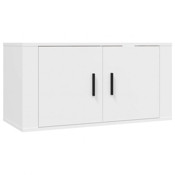 Mueble para TV de pared blanco 80x34.5x40 cm M 2