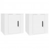Móveis de TV para parede 2 pcs 40x34.5x40 cm branco 2