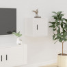 Móveis de TV para parede 2 pcs 40x34.5x40 cm branco 4