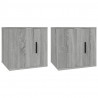 Muebles para TV de pared 2 uds gris Sonoma 40x34.5x40 cm 2