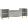 Mueble para TV madera contrachapada gris hormigón 160x35x55 cm 2