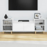 Mueble para TV madera contrachapada blanco 160x35x55 cm 3