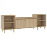 Mueble para TV madera contrachapada roble Sonoma 160x35x55 cm 2