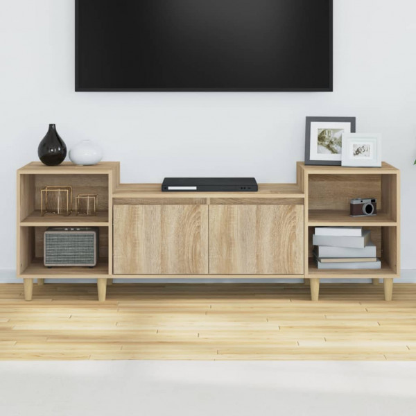 Mueble para TV madera contrachapada roble Sonoma 160x35x55 cm M 3