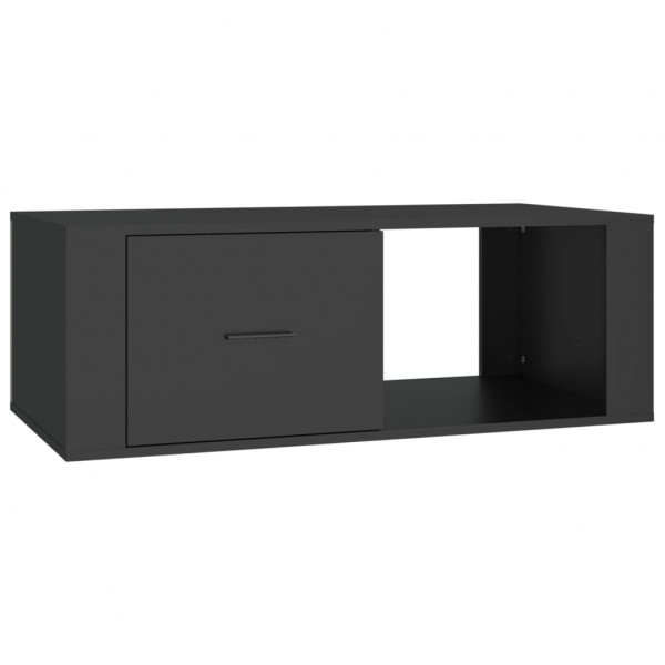 Mesa de centro madera contrachapada negro 100x50.5x35 cm M 2