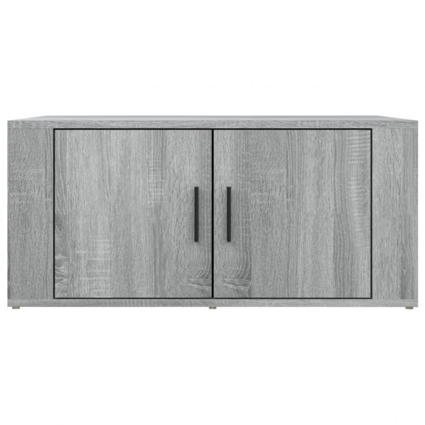 Mesa de centro madera contrachapada gris Sonoma 80x50x36 cm M 5