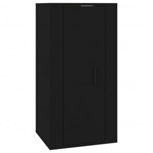 Mueble para TV de pared negro 40x34.5x80 cm H