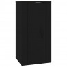 Mueble para TV de pared negro 40x34.5x80 cm 2