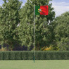 Mástil y bandera de Portugal aluminio 6.23 m 1