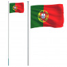 Mástil y bandera de Portugal aluminio 6.23 m 2