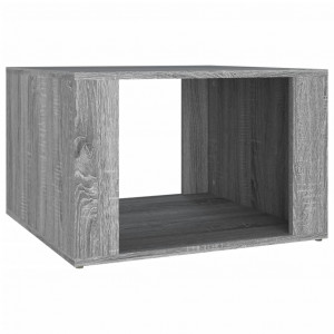 Mesita de noche madera contrachapada gris Sonoma 57x55x36 cm H