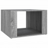 Mesita de noche madera contrachapada gris Sonoma 57x55x36 cm 2