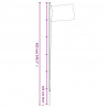 Mástil de bandera modular aluminio plateado 6.23 m 5