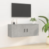 Mueble para TV de pared gris hormigón 100x34.5x40 cm 1
