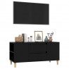 Mueble para TV madera contrachapada negro 102x44.5x50 cm 4