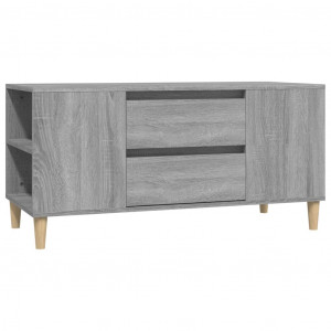 Mueble de TV madera contrachapada gris Sonoma 102x44.5x50 cm H