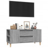 Mueble de TV madera contrachapada gris Sonoma 102x44.5x50 cm 4