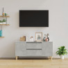 Mueble de TV madera contrachapada gris hormigón 102x44.5x50 cm 3