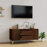 Mueble para TV madera contrachapada marrón roble 102x44.5x50 cm 1