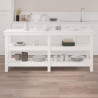 Banco de trabajo de madera maciza de pino blanco 181x50x80 cm 3