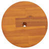 Taburete redondo madera maciza de acacia marrón 38x38x45 cm 5