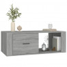 Mesa de centro madera contrachapada gris Sonoma 100x50.5x35 cm 4
