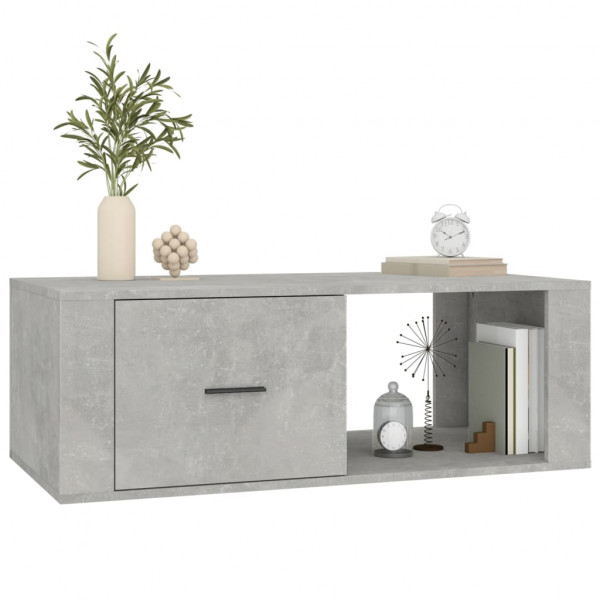Mesa de centro madera contrachapada gris hormigón 100x50.5x35cm M 4