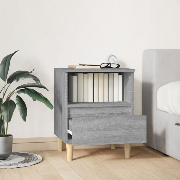 Mesita de noche gris Sonoma 40x35x50 cm M 3