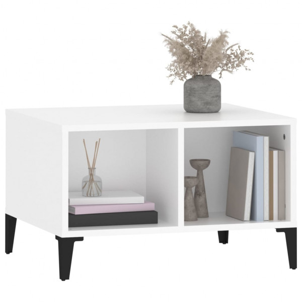 Mesa de centro 60x50x36.5 cm derivados de madeira branco M 4