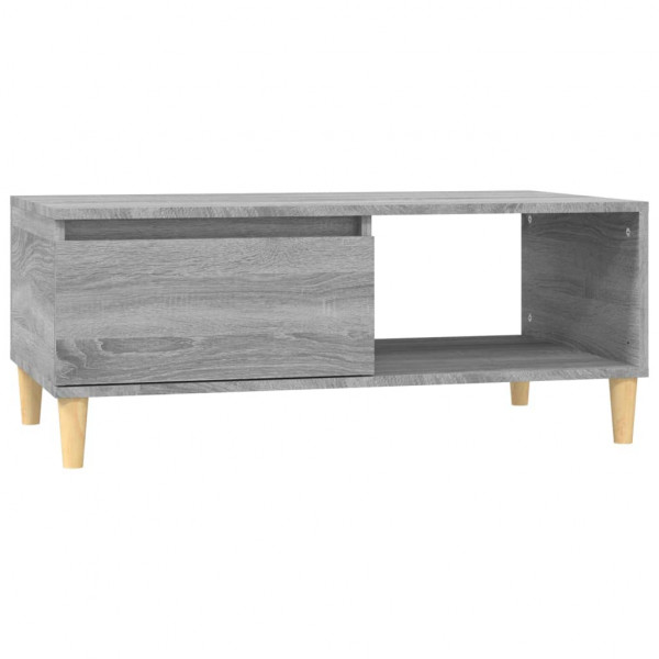 Mesa de centro madera contrachapada gris Sonoma 90x50x36.5 cm M 2