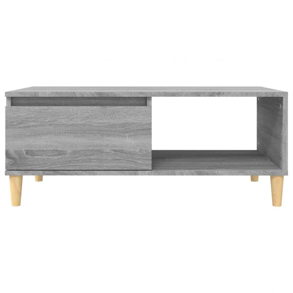 Mesa de centro madera contrachapada gris Sonoma 90x50x36.5 cm M 5