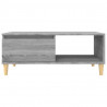 Mesa de centro madera contrachapada gris Sonoma 90x50x36.5 cm 5