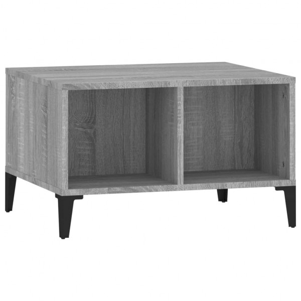 Mesa de centro madera contrachapada gris Sonoma 60x50x36.5 cm M 2