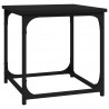 Mesa auxiliar de madera contrachapada negro 40x40x40 cm 2