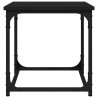 Mesa auxiliar de madera contrachapada negro 40x40x40 cm 5