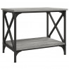 Mesa auxiliar madera contrachapada gris Sonoma 55x38x45 cm 2