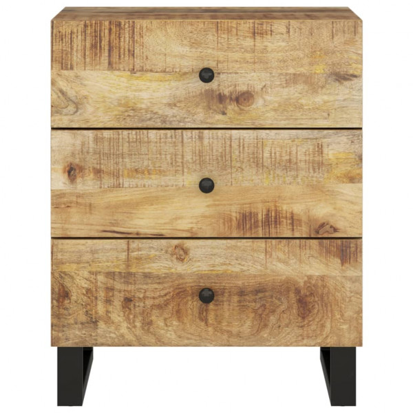 Mesita de noche madera mango madera contrachapada 50x33x62 cm M 3