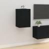 Mueble para TV de pared negro 40x34.5x60 cm 1