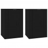 Móveis de TV de parede 2 pcs 40x34.5x60 cm preto 2