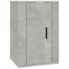 Muebles para TV de pared 2 uds gris hormigón 40x34.5x60 cm 5