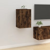 Muebles para TV de pared 2 uds roble ahumado 40x34.5x60 cm 4