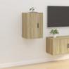 Muebles para TV de pared 2 uds roble Sonoma 40x34.5x60 cm 4