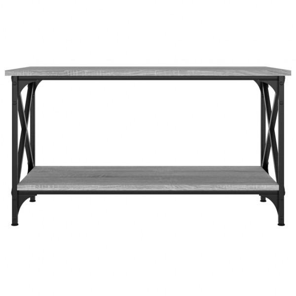 Mesa de centro madera y hierro gris Sonoma 80x45x45 cm M 4