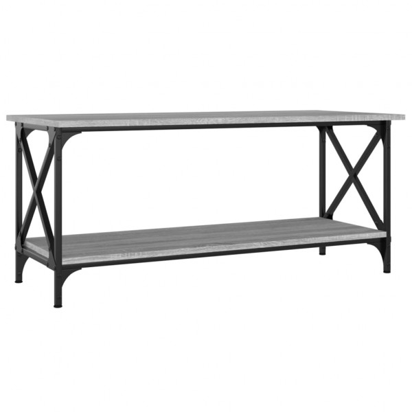 Mesa de centro madera y hierro gris Sonoma 100x45x45 cm M 2